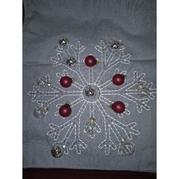 15-Piece Christmas Bauble Set With Red & Clear Ornaments For Craft & Decor Proje - Picture 2 of 7